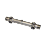 1-1/4" x 1" Stainless Steel Manifold w/ 1" x 1/2" Bushing image