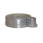 VC Series 5" Internal Diameter x 5-9/16" Outer Diameter Aluminum Vent Cap w/ 1" Conduit image