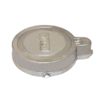 VC Series 6" Internal Diameter x 6-5/8" Outer Diameter Aluminum Vent Cap w/ 1" Conduit image