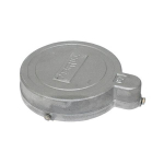 VC Series 6-3/8" Internal Diameter x 7" Outer Diameter Aluminum Vent Cap w/ 1" Conduit image