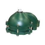 WCB Series 10" Sanitary Watertight Well Cap, 3" Conduit, 2-1/2" Vent image