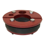 5" WS Series Cast Iron Well Seal, Single Drop Pipe, Split Top Plate with 2" Drop Pipe image