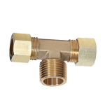 Brass Branch Tee (2) 1/2 OD Tube x 1/2 MPT image