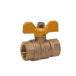 1" FPT Brass Ball Valve w/T-Handle 600 PSI CWP image