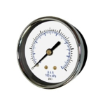 1-1/2 Dry Pressure Gauge 0-100 PSI Back Mount 1/8 MPT image