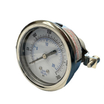1-1/2 Dry Pressure Gauge 0-200 PSI U-Clamp SS Case 1/8 MPT image