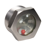 Sight Glass w/Reflector Ball 1-1/2 MPT Carbon Steel Nickel-Plated image