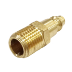 Industrial Interchange Plug 1/4 MPT Brass Body 300 PSI image