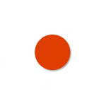 1" Orange Solid DOT, Floor Marking - Pack of 200 image