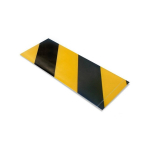 Yellow and Black Hazard, 3" by 10" Segments, Peel and Stick 10" Strips - Pack of 100 image
