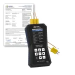 4-Channel Contact Thermometer for Thermocouples incl. ISO Calibration Certificate image