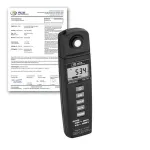 Lux Meter with Built-In Sensor incl. ISO Calibration Certificate image