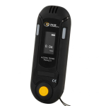 Alcohol meter / Breathalyzer / Quick results / Numerical values, Traffic light display and warning sound / Automatic switch-off / Handy image