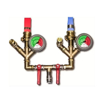 Controller, Dual Fitting, 116 psi (8 bar) with Pressure Gauge and Pressure Relief Valves image