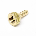 Tire Valve Cplg, Female, Schrader To 3/16" Hose Barb, Brass image