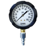 Glycerin-Filled Pressure Gauge, 0 - 100 Psig, 2-1/2" Face,1/4" Qc, Plug image