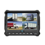 7" Digital Quad View Color Monitor with Built-In DVR image