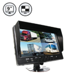 9" LED Digital Quad View Color Monitor (with power harness) image