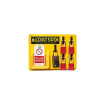 Lockout Station with 4 Aluminium Safety Padlocks image