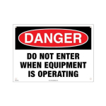 Danger - Do Not Enter 10" x 14" Sign image