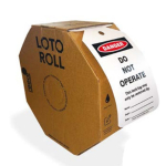 Roll of 100 Lockout Tags with Inscription "Danger Do not operate" image