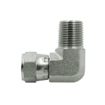 2 in NPTF Thread Size and 2 in NPSM Thread Size Carbon Steel 90 Degree Male x Female Swivel Pipe Elbow image