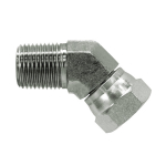 2 in NPTF Thread Size and 2 in NPSM Thread Size Carbon Steel 45 Degree Male x Female Swivel Pipe Elbow image