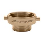 1-1/2 in FNST x 1 in MNPSH Brass Female x Male Reducer Adapter Fitting image