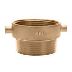 1-1/2 in FNST x 1-1/2 in MNPT Brass Female x Male Pin Lug Adapter Fitting image
