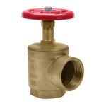 2-1/2 in FNPT x 2-1/2 in FNPT Connection Brass Female x Female Angle Hose Valve image