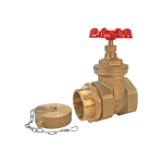 Cast Brass Non-Rising 200# Gate Valves, 3" Female NPT x 2-1/2" Male NST image