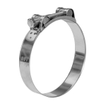 23 to 25 Millimeter (mm) Opening Size 316 Stainless Steel One Bolt Hose Clamp image