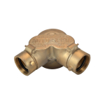 Branded Stand Pipe Siamese Single Bottom Outlet Connection Cast Clapper image