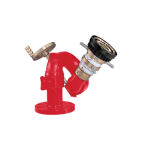 4 x 2-1/2 in Thread Size Flange x NST Outlet Style Hard Coat Aluminum Single Waterway Monitor image