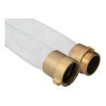 1-1/2 in Inner Diameter NPSH 50 Feet (ft) Length Brass Coupler EPDM Lined 300# Service Test UL Approved Single Jacket Fire Hose Assembly image