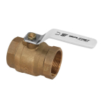 1 in Size Brass Full Bore 2 Piece Lead Free Ball Valve image