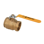 1 in Size Brass Full Bore 2 Piece 600 WOG/CWP Ball Valve image