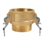1 in Size Brass Type B Female Coupler x Male NPT Self-Locking Cam and Groove Coupling image