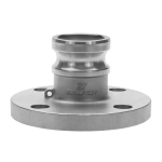 1 in Size 316 Stainless Steel Type FA ANSI Class 150 Flanged Specialty Adapter Fitting image