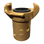 1-1/2 in Hose Size Brass Hose End with Crowfoot image