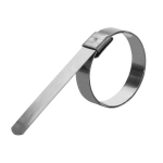 1-3/8 in Opening Size and 3/8 in Band Width Preformed 302 Stainless Center Punch Clamp image