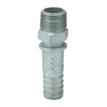 3 in Size Plated Iron Ground Joint NPT Male Stem image