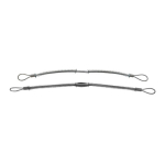 3/8 in Size Stainless Steel Hose to Hose Safety Cable image