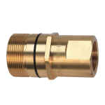 1-1/4 in Body Size Carbon Steel Wing Nut Quick Connect Hydraulic Plug image