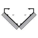 AM1212DUAL 1212 Dual Angle Mount 45 Degree image