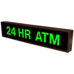 PHX734G-165/120-277VAC "24 HR ATM" Outdoor Blank-out LED Backlit Sign image