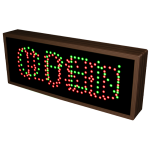 TCL718GRR-202/12-24VDC "OPEN | CLOSED | FULL" Outdoor Blank-out LED Direct-view Sign image