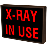 (SBL811R-270/12-24VDC) "X-RAY IN USE" (12-24 VDC) Indoor Blank-out LED Backlit Sign image