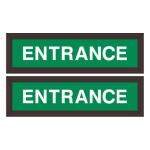 PHXF1034DWW-310GG/120-277VAC "ENTRANCE | ENTRANCE" Outdoor LED Backlit Sign image