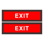PHXF1034DWW-190RR/120-277VAC "EXIT | EXIT" Outdoor LED Backlit Sign image